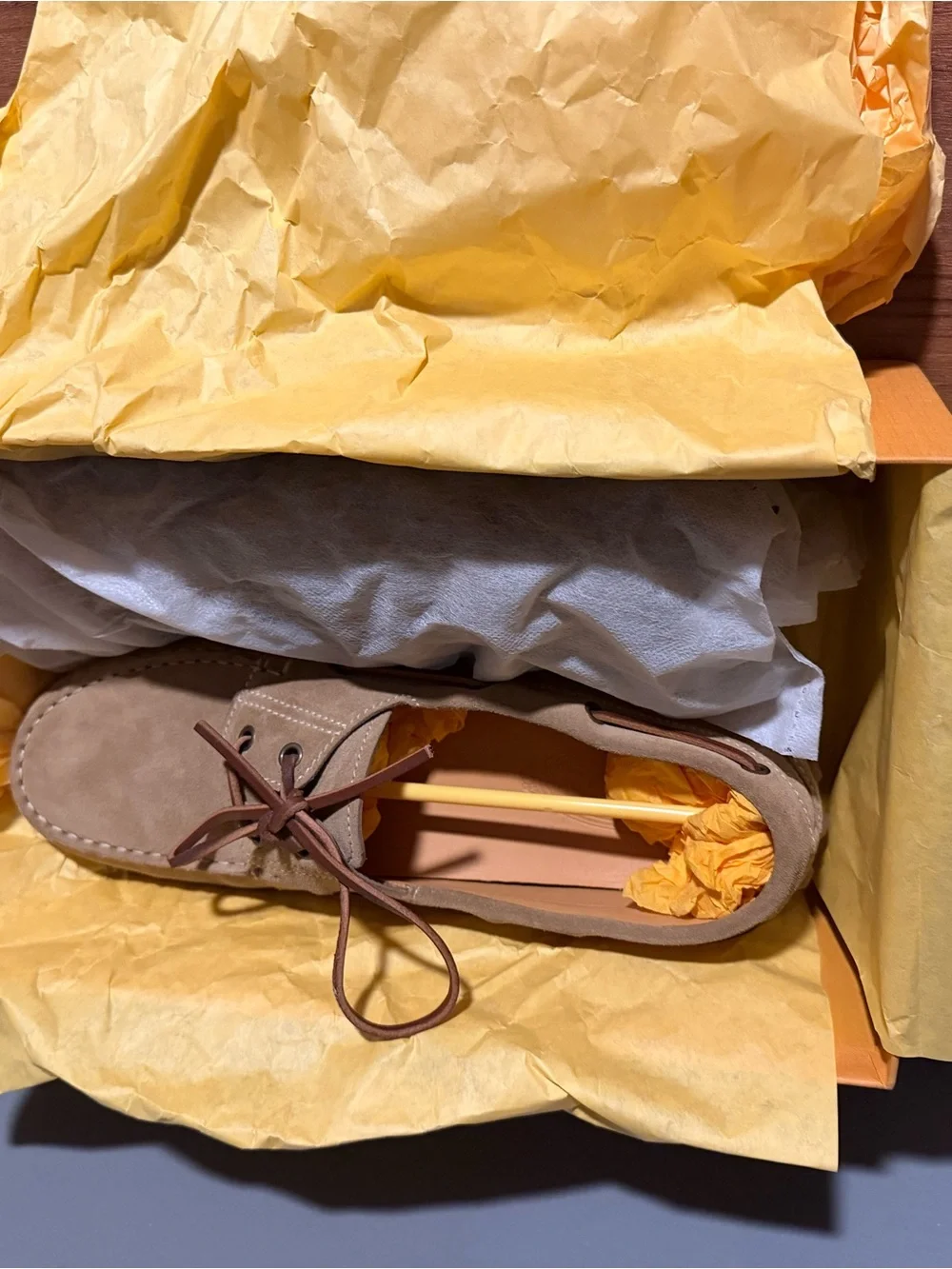 Tod's Tan Suede Gommino Driving Moccasins with Brown Laces NEW NEVER WORN $925